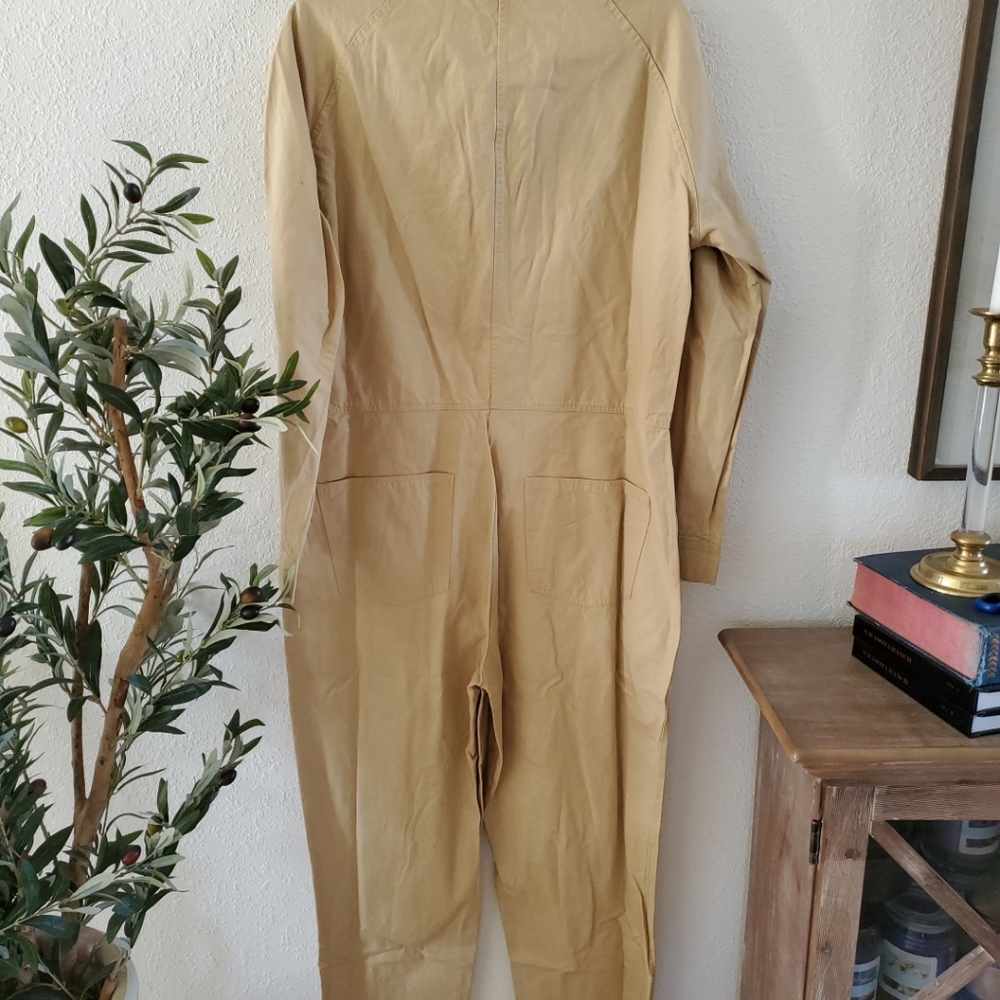 Outerknown Station Jumpsuit Coveralls organic cotton Womens S Sand Cotton $178 - Picture 15 of 15